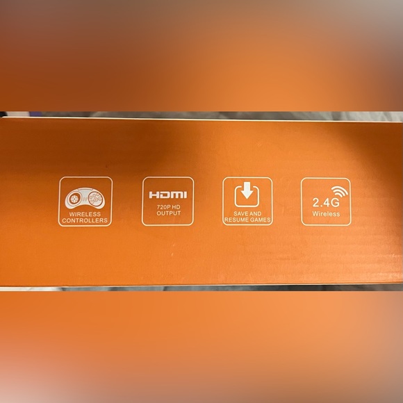 16BIT Mini HD Video Game Box. HDMI Plug & Play Console w/ 2 Wireless Controllers - Picture 8 of 8